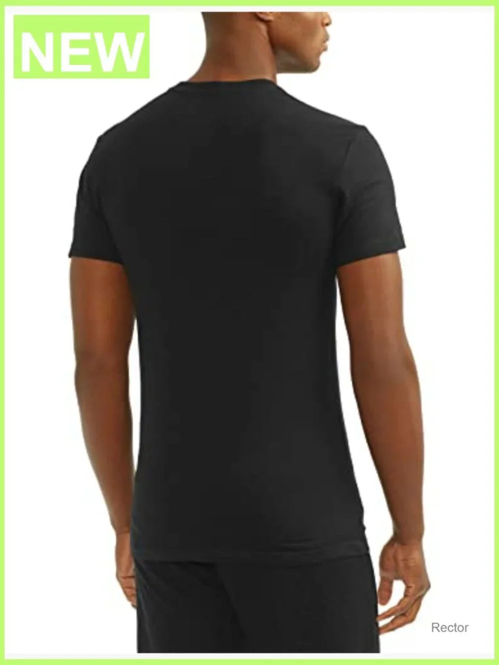 3-Pack Slim Fit V-Neck Undershirt Tees Cotton Moisture-Wicking Men's